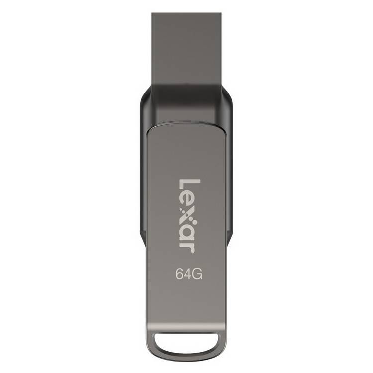 Lexar JumpDrive Dual Drive D400 64GB flash drive (British brand)