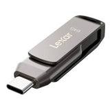 Lexar JumpDrive Dual Drive D400 64GB flash drive (British brand)