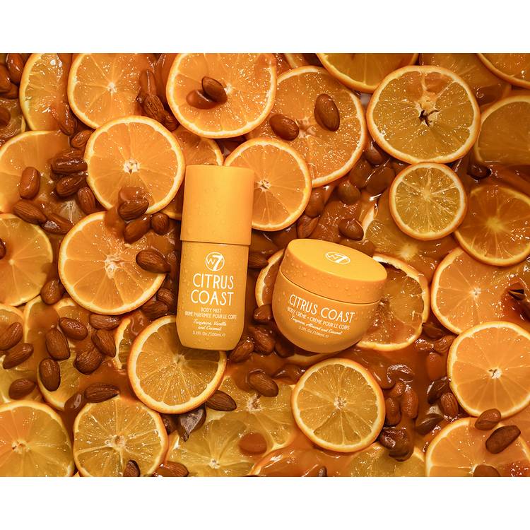 W7 Citrus Coast body mist and cream travel set 200ml (British brand)