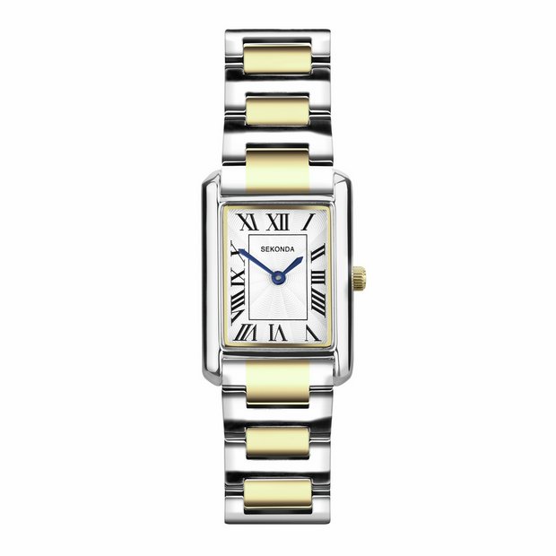 Sekonda Colette ladies watch white dial two tone bracelet - (British brand)
