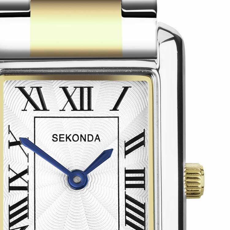 Sekonda Colette ladies watch white dial two tone bracelet - (British brand)