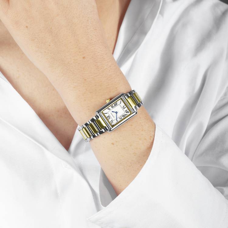 Sekonda Colette ladies watch white dial two tone bracelet - (British brand)