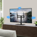 AVF black TV stand for 60 inch TVs, UK version