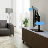 AVF black TV stand for 60 inch TVs, UK version