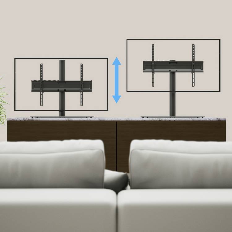 AVF black TV stand for 60 inch TVs, UK version