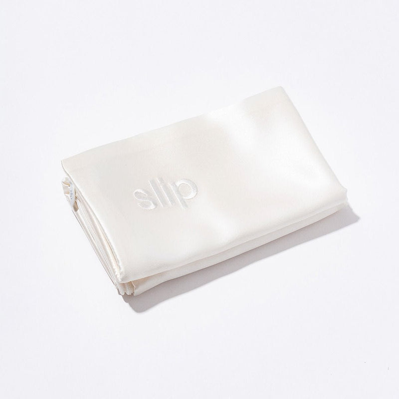Slip silk pillowcase white queen, imported from the UK