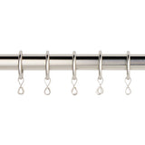 Argos Home stainless steel curtain rings 20-pack, imported from the UK