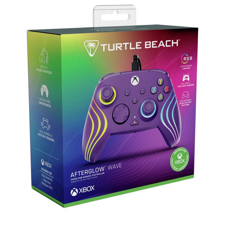 Turtle Beach Afterglow Wave RGB Xbox wired controller - British product