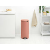 Brabantia copper pedal bin 30 litre, imported from the UK