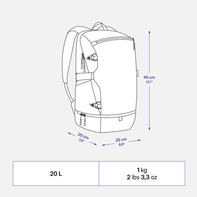 Decathlon Arpenaz insulated hiking backpack 20 litre, UK version