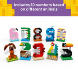 LEGO Birthday Numbers building set with animal figures - British product