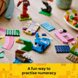 LEGO Birthday Numbers building set with animal figures - British product