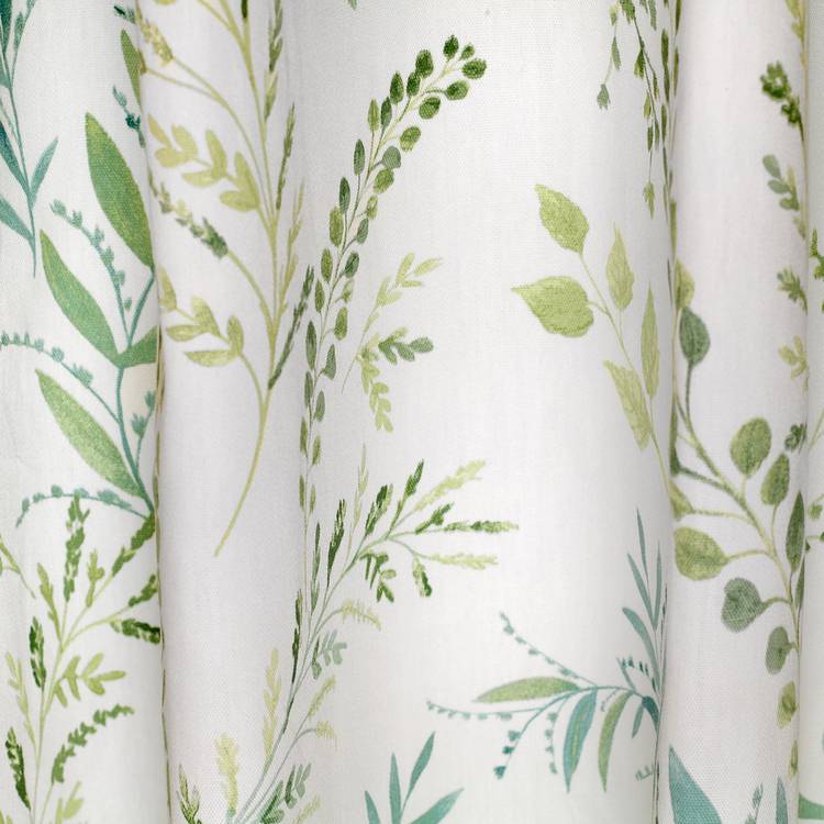 Fusion green fern eyelet curtains 117x137cm (British brand)