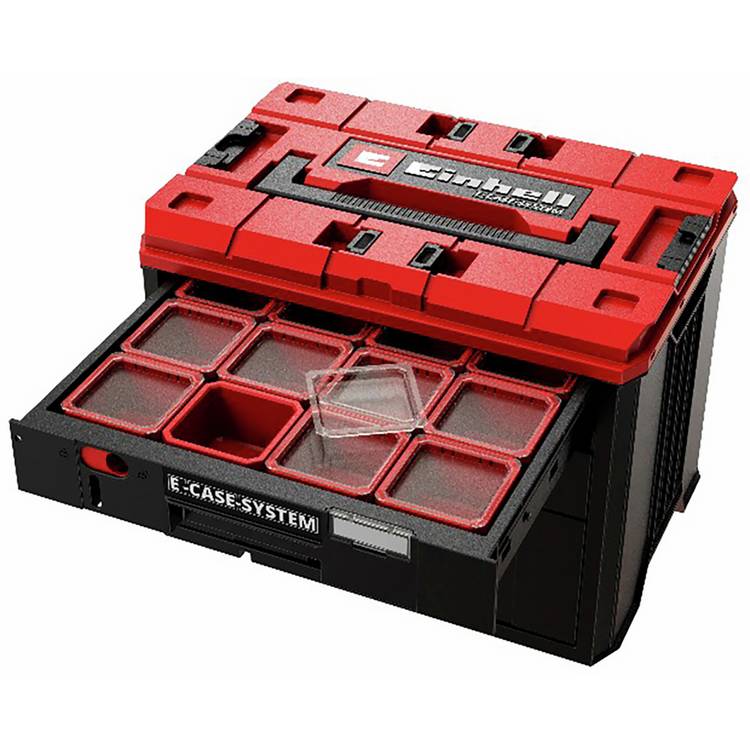 Einhell 3 drawer stackable tool case for small parts - British product