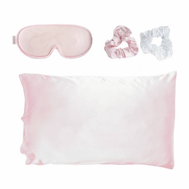 Brushworks satin sleep set with pillowcase mask and scrunchies (British brand)