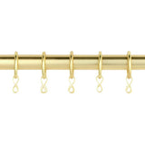 Argos Argos Home Metal Curtain Rings - Polished Gold - 20 Count- Buy online at McGrocer