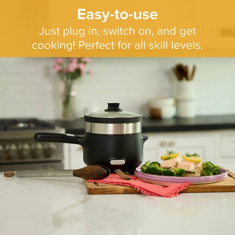 Drew&Cole CleverPot electric hot pot Black 1.2L - British product