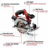 Einhell cordless circular saw TE-CS 165mm, imported from the UK