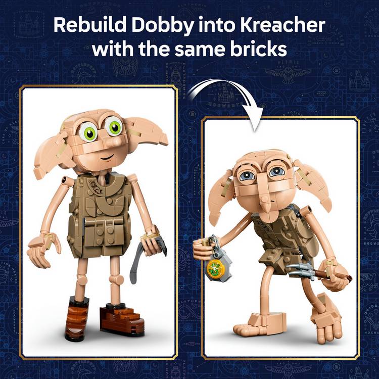 LEGO Harry Potter Dobby building toy 18 cm, imported from the UK