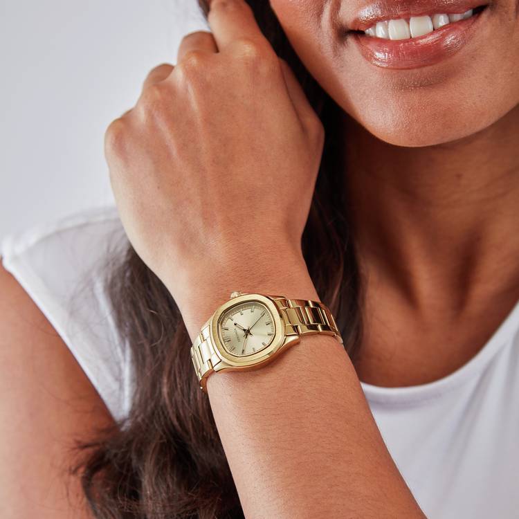Sekonda Octaire gold coloured bracelet watch 30mm, imported from the UK