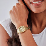 Sekonda Octaire gold coloured bracelet watch 30mm, imported from the UK