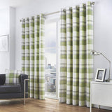 Argos Fusion Balmoral Check Eyelet Curtains Green 117x137cm- Buy online at McGrocer