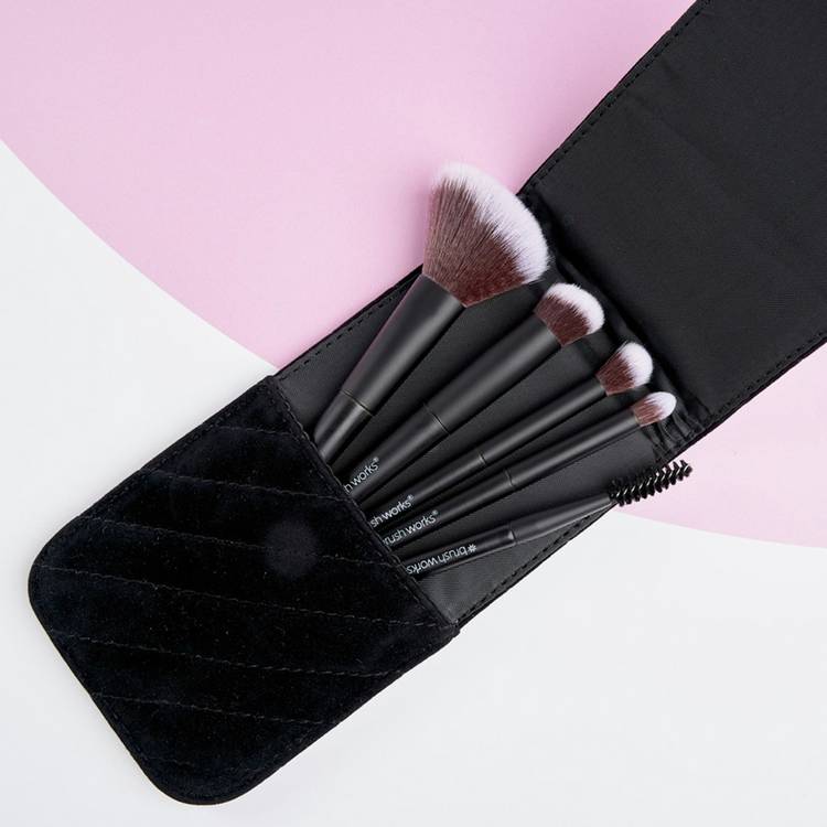 Brushworks mini travel face and eye brush set, UK version