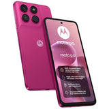 Motorola g37 5G mobile phone Pantone Fuchsia Red 128GB (British brand)