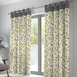 Argos Fusion Beechwood Leaf Eyelet Curtains Ochre 117x137cm- Buy online at McGrocer