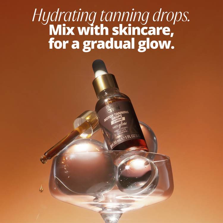 Skin and Tan face tanning drops 30ml, imported from the UK