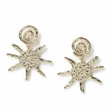 Freedom gold tone drop earrings 40mm - British product
