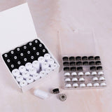 Trimits thread set black and white 36-spool, UK version