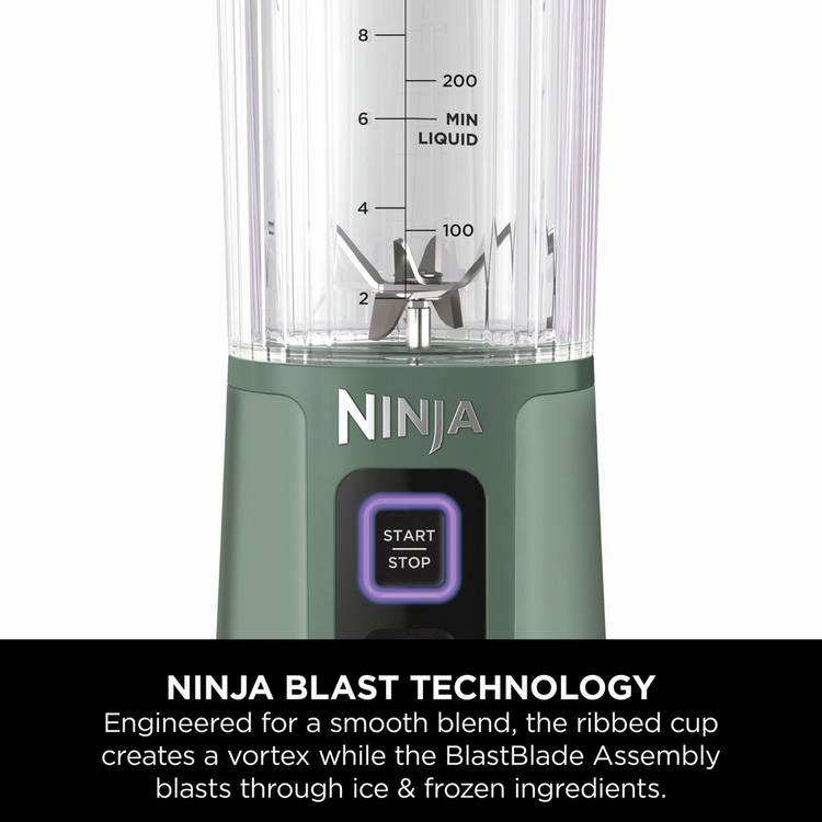 Ninja Blast Blender Forest Green portable blender - British product
