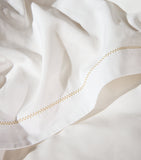 Celso De Lemos king duvet cover with delicate embroidery, 230cm x 220cm - British product