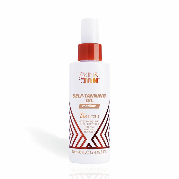 Skin and Tan Tan and Tone self-tanning oil 145ml - British product