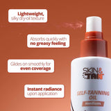Skin and Tan Tan and Tone self-tanning oil 145ml - British product