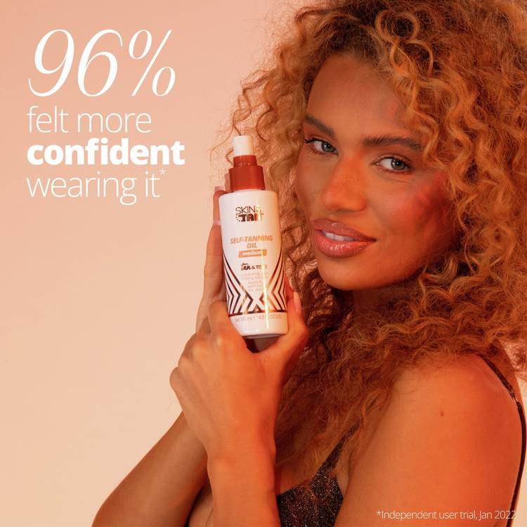 Skin and Tan Tan and Tone self-tanning oil 145ml - British product
