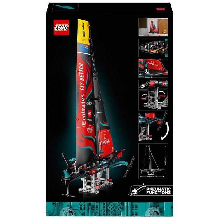 LEGO Technic AC75 Yacht model 962-piece building set - British product