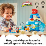 LEGO DUPLO Spidey Webquarters building toy set 65 pieces, imported from the UK