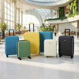 VonHaus 3-piece yellow hard shell suitcase set - British product