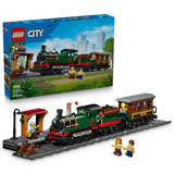 LEGO City Vintage Steam Train toy train set 575 pieces, imported from the UK