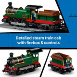 LEGO City Vintage Steam Train toy train set 575 pieces, imported from the UK