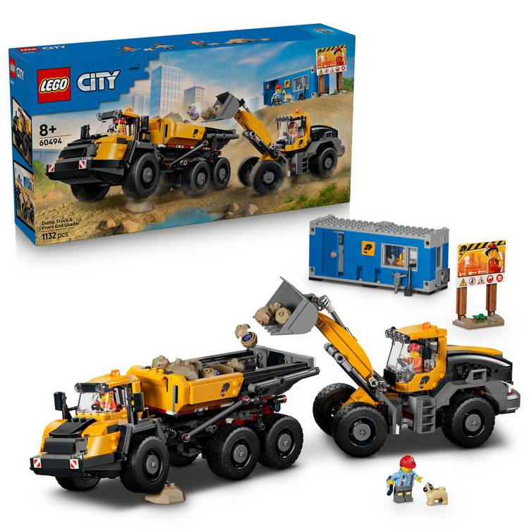 LEGO City construction truck set 1132 pieces (British brand)