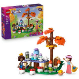 LEGO Friends Forest Tea Party building set with mini dolls and animal toys, UK version
