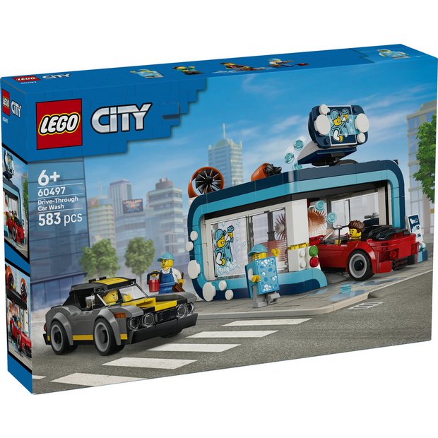 LEGO City Drive-Through Car Wash building set, imported from the UK