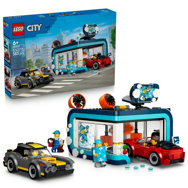 LEGO City Drive-Through Car Wash building set, imported from the UK