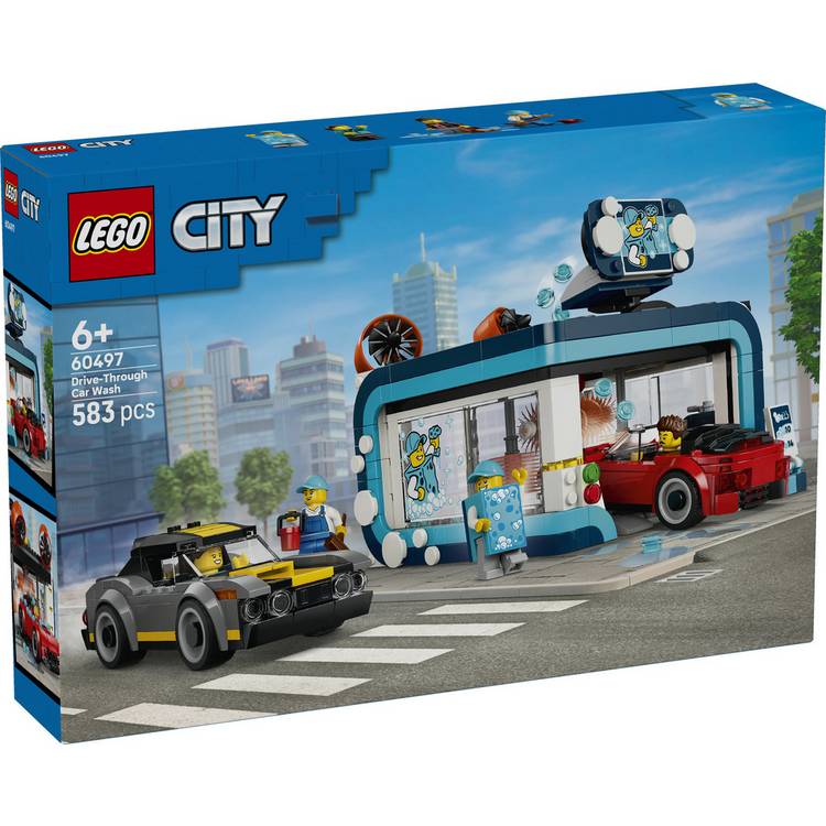 LEGO City Drive-Through Car Wash building set, imported from the UK
