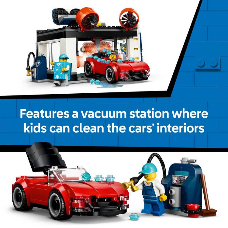LEGO City Drive-Through Car Wash building set, imported from the UK