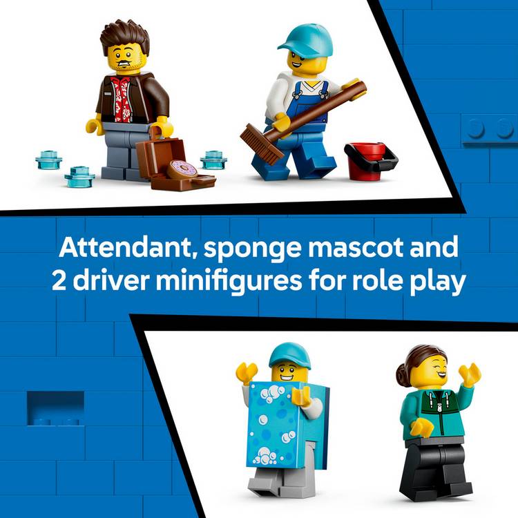 LEGO City Drive-Through Car Wash building set, imported from the UK
