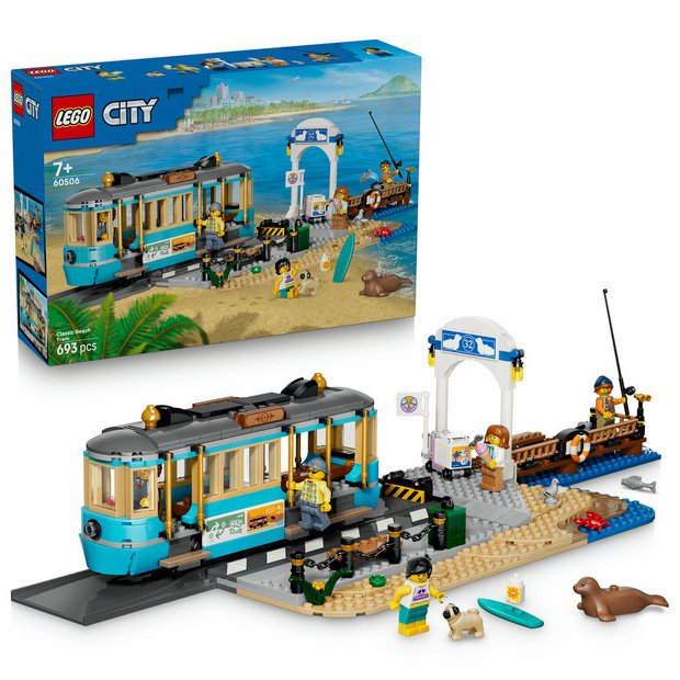 LEGO City Classic Beach Tram building set 60506, imported from the UK